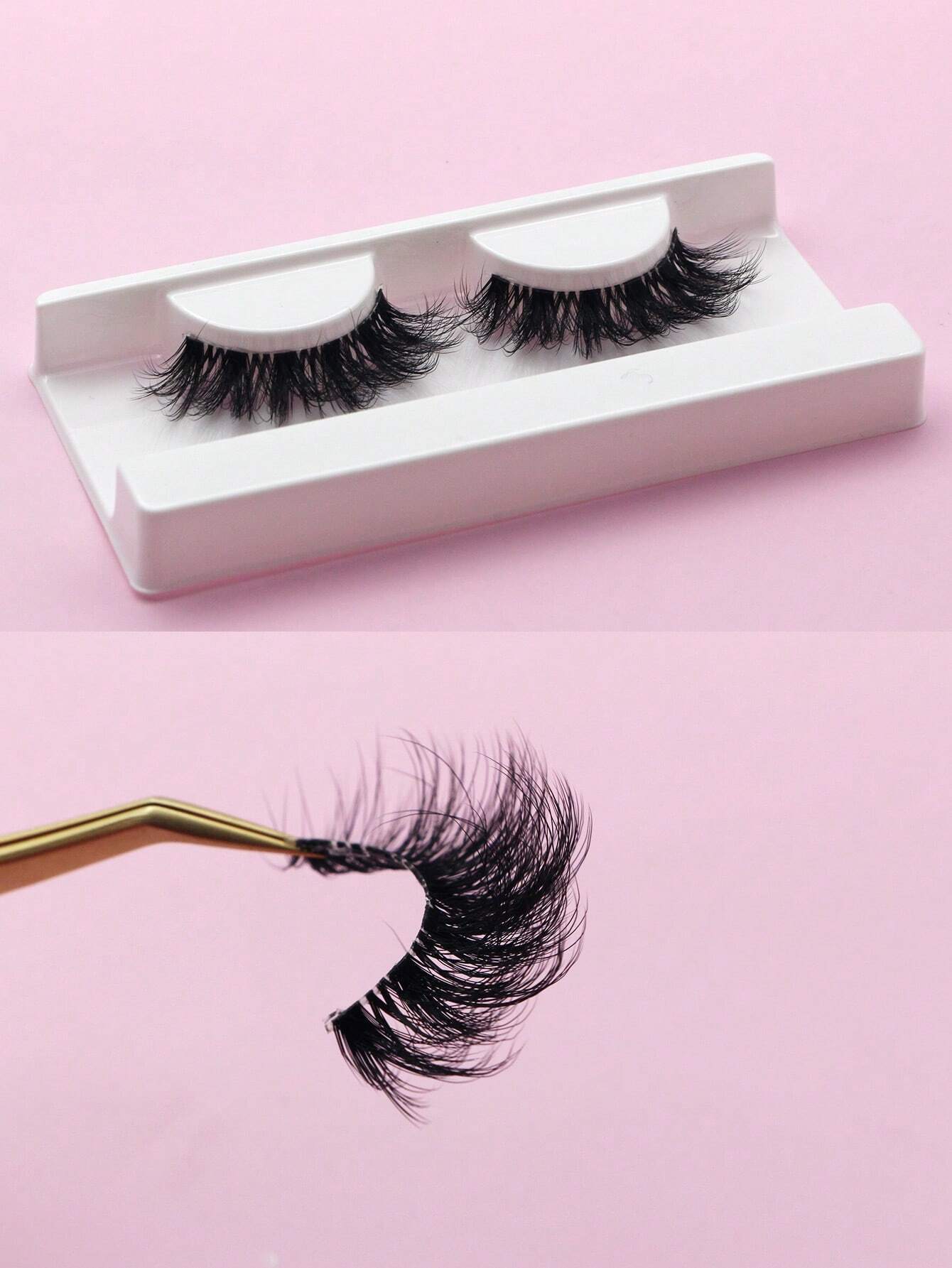 1 Pair 15Mm Eyelashes - Fluffy, Natural Curling Cute Eyelashes